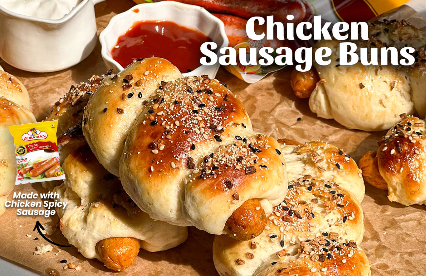 Make Delicious Chicken Sausage Buns for a Snack or Breakfast